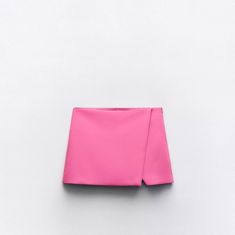 Zara Assymetrical Pink Women's Skort